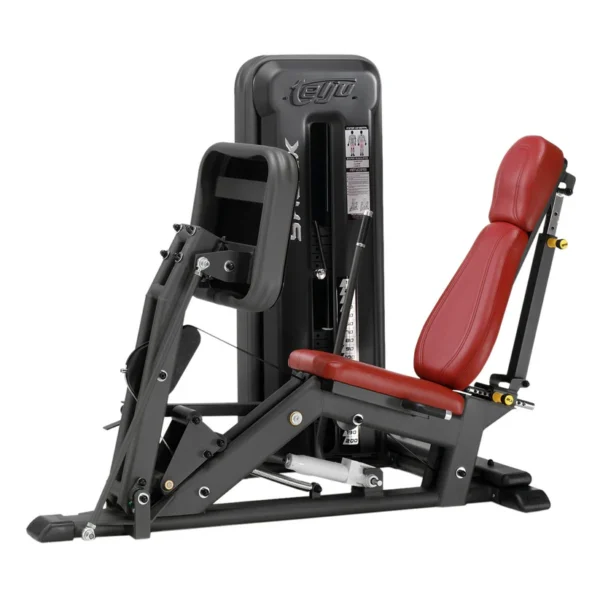 Horizontal leg Press 200 K Hydraulic system to position the weight  together with the foot support platform"