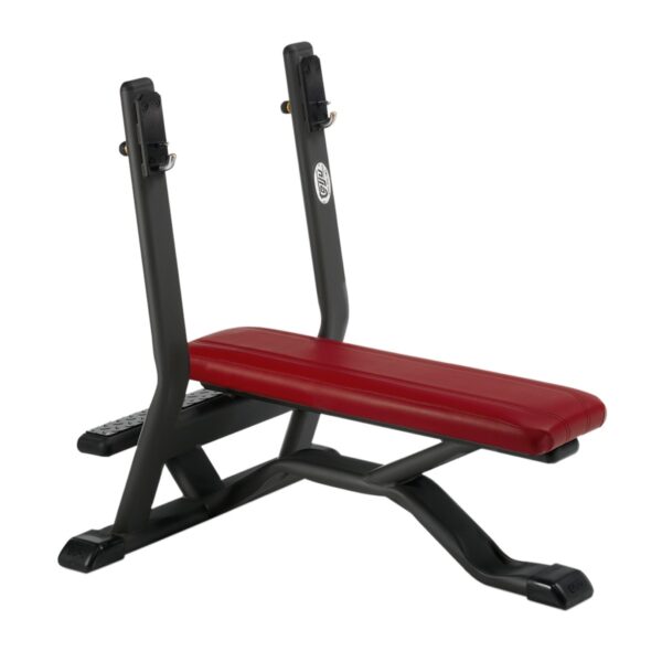 Press bench (horizontal) Aid platform and safety catch for the bars